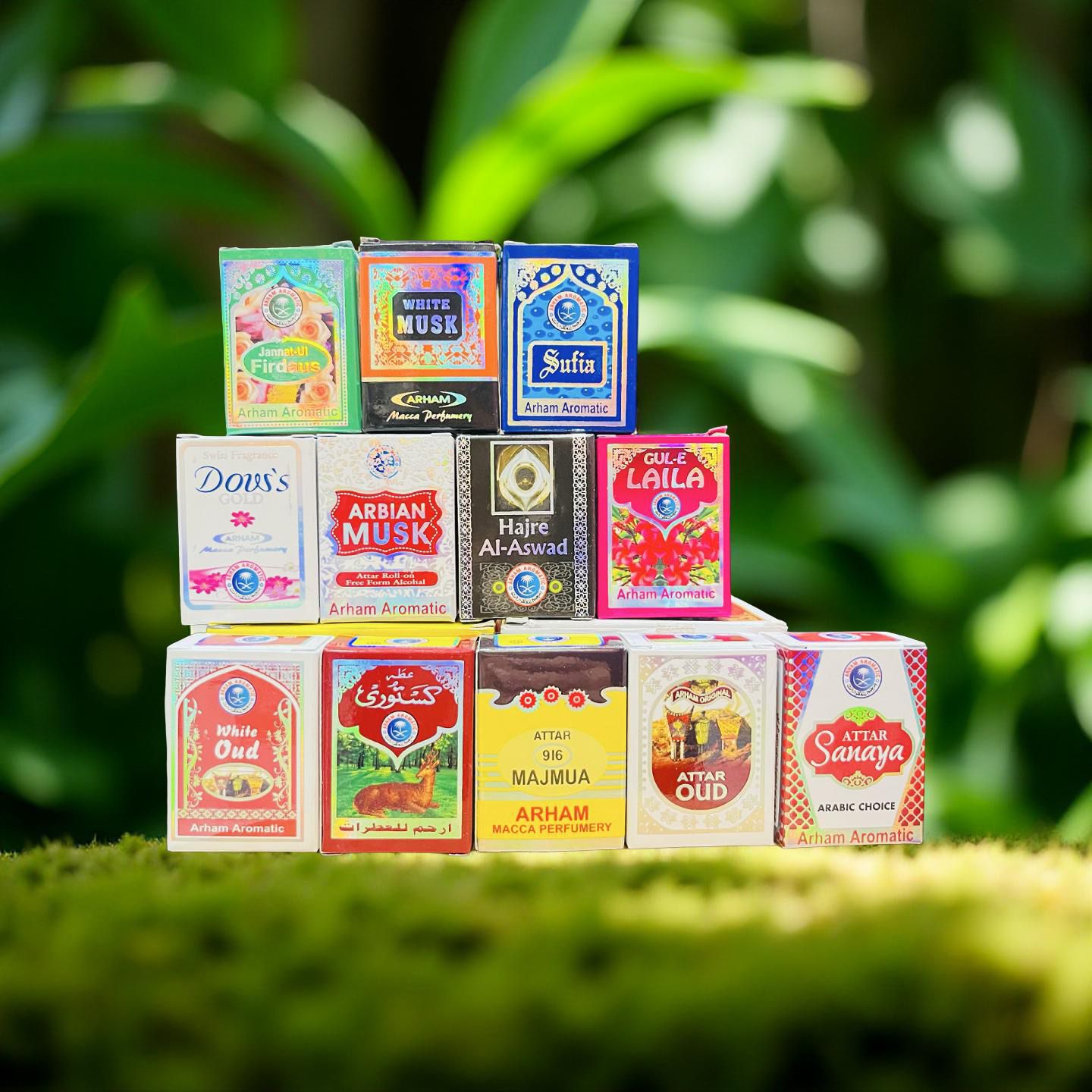 Combo of 12 attar by Arham perfume